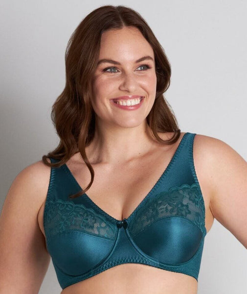 Classic Unlined Lace Wire Bra Green