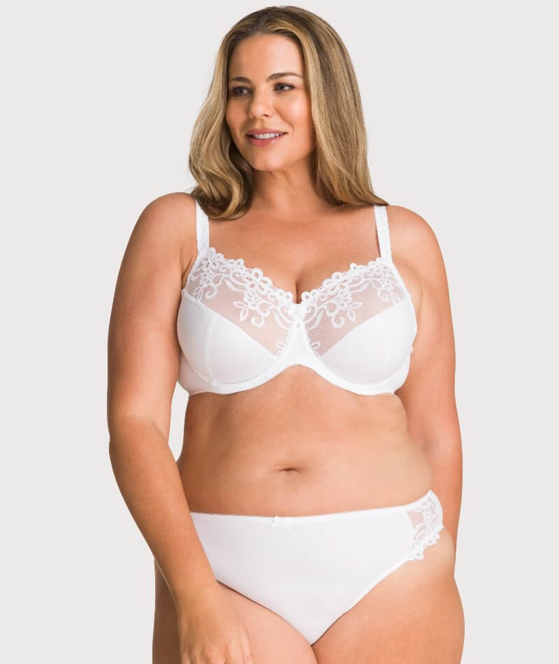 Avenue Body  Women's Plus Size Lace Underwire Bra - White - 36dd