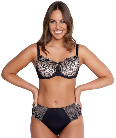 Fayreform Elise Underwire Bra - Black/Cafe Creme Bras