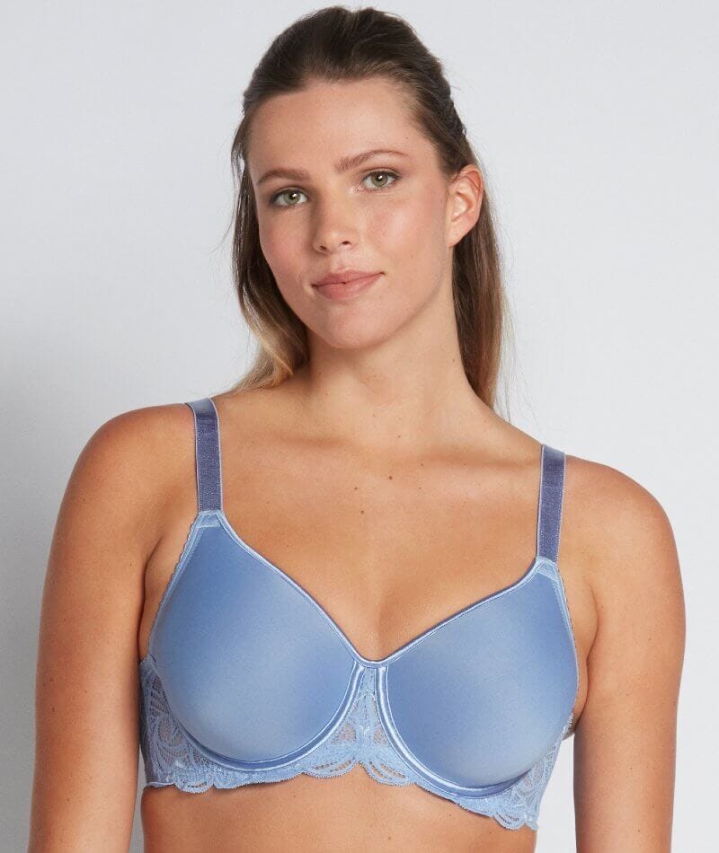 IFG - MISS FLORA N Rs. 380 A fashion bra with delicately embroidered net.  Narrow accented fashion straps make this a perfect pick for evening wear.  Composition Embroidery on Upper cup, Fabric