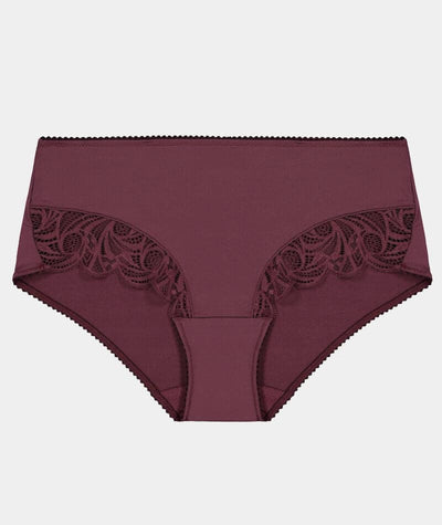 Fayreform Lace Perfect Midi Brief - Prune Knickers