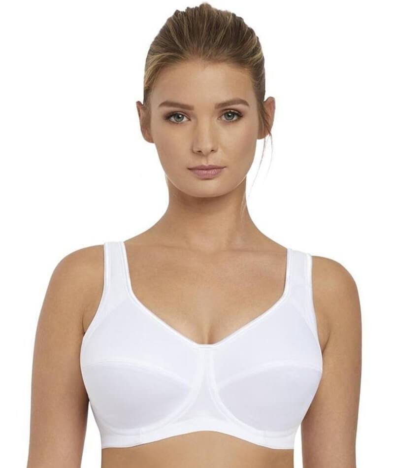 30D Bra Size in White Comfort Strap, Front Closure and Sport Bras