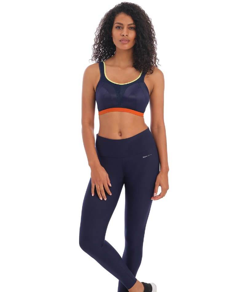 Freya Active Dynamic Wire-free Sports Bra - Navy Spice - Curvy Bras