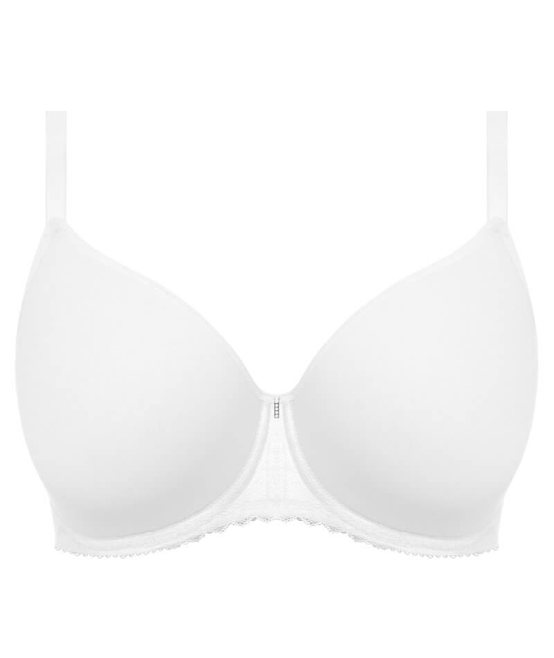 Freya Signature Underwired Moulded Spacer Bra - White - Curvy Bras