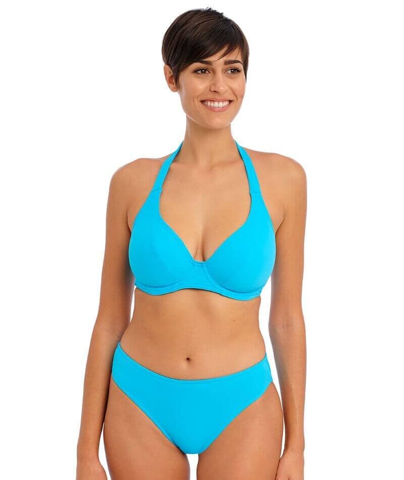 Freya Swim Jewel Cove Bikini Brief - Plain Turquoise - Curvy Bras