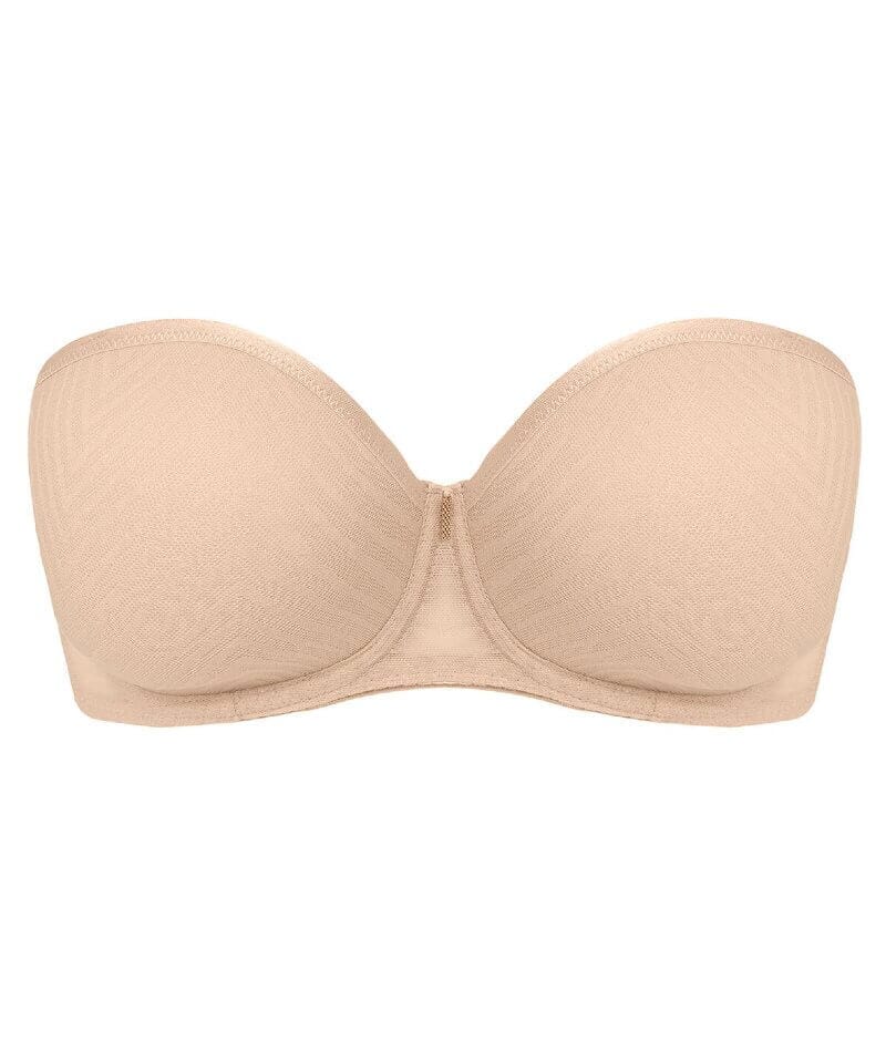 Freya Deco Strapless Bra Nude Beige Size 38G Underwired Moulded Padded 4233  New