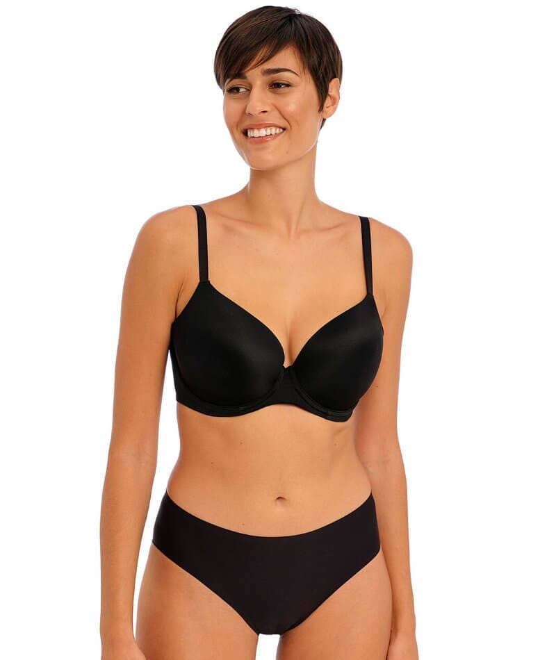 Freya Women's Deco Moulded Soft Cup Bra, Black, 28G at