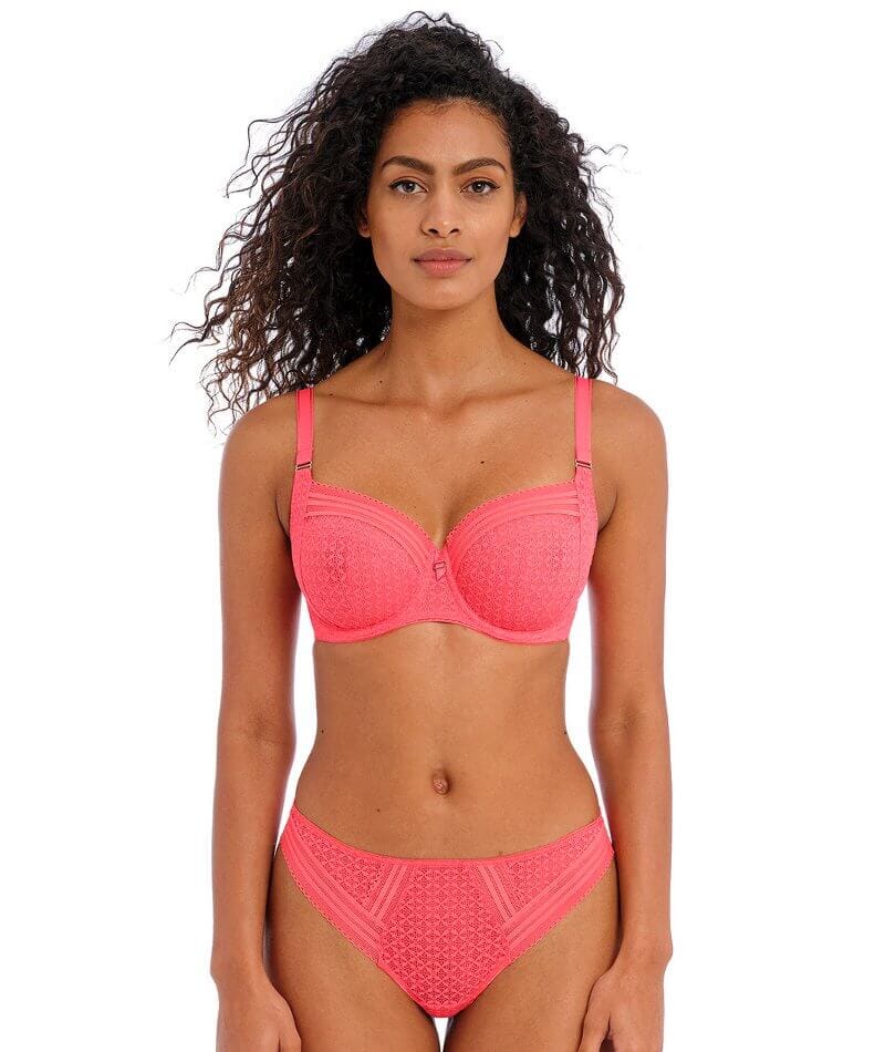 Free People Sienna Strappy Bra in Coral Sand
