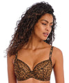 Freya Wild Side Underwired Plunge Bra - Leopard Bras