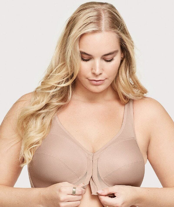 MagicLift Front-Closure Posture Back Bra Cafe Band