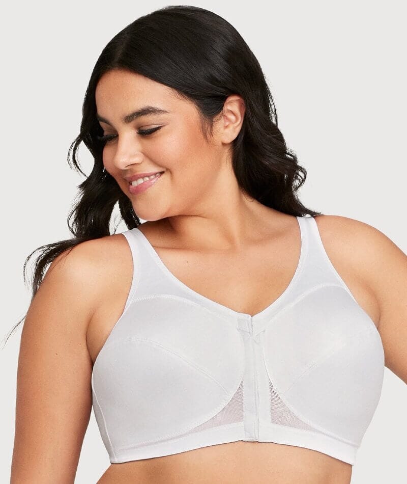 Yours Curve White Front Fastening Bra