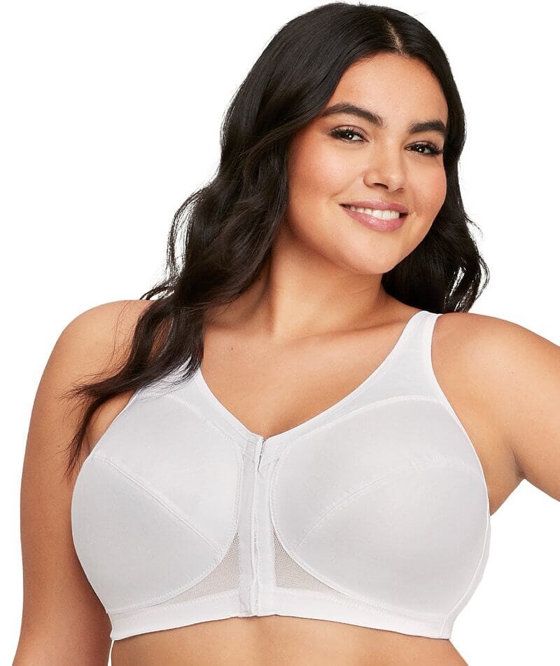 Front Closure Posture Wireless X-Shaped Back Support Full Coverage Bra -  Timeless Grace Bra