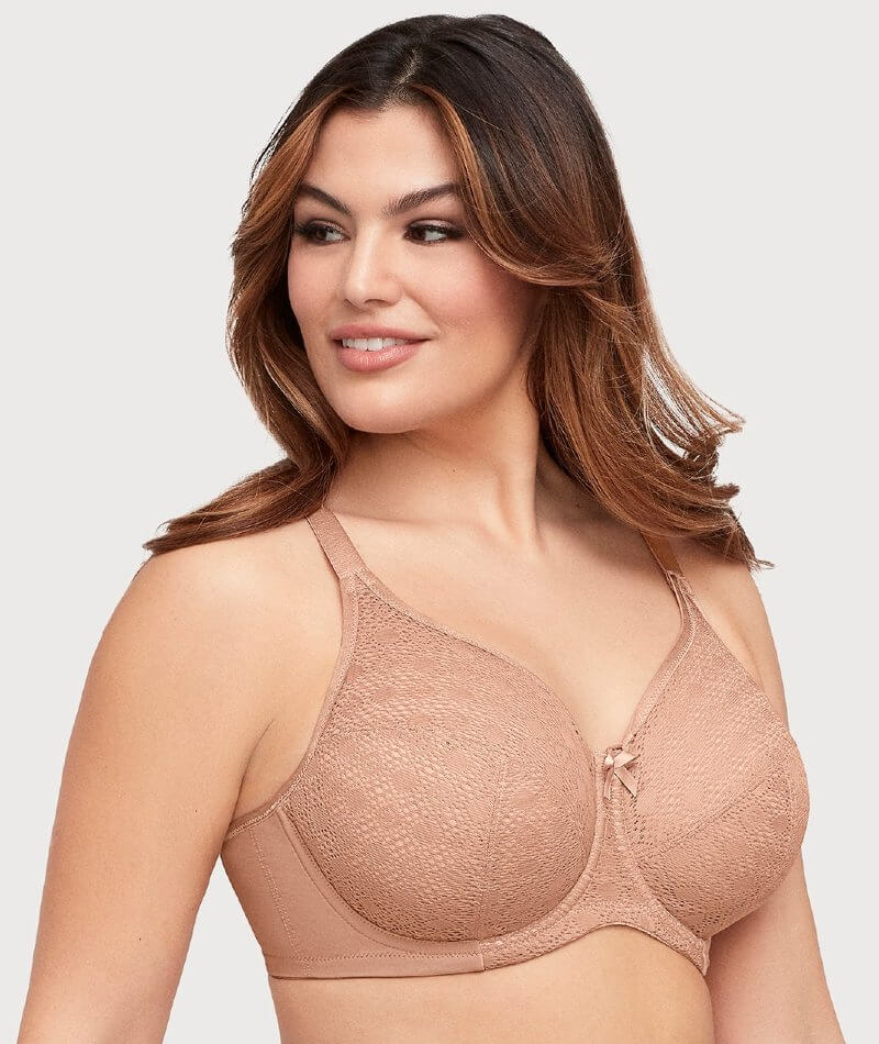 Glamorise Women's Plus Size Lacey T-Back Wonderwire Bra Underwire #9246,  Cappuccino, 34B : : Clothing, Shoes & Accessories