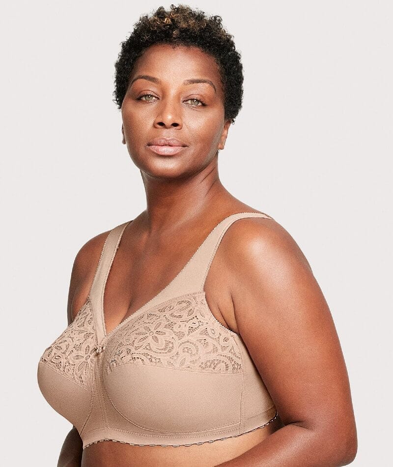 NWT GLAMORISE MagicLift Original Support Bra, Size 54C, Beige - $36 New  With Tags - From Cathy
