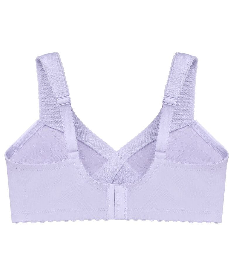 Glamorise Womens Magiclift Cotton Support Wirefree Bra 1001 Lilac 50dd :  Target