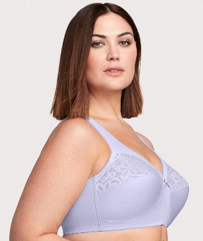 Glamorise Women's Plus Size MagicLift Cotton Support Bra Wirefree