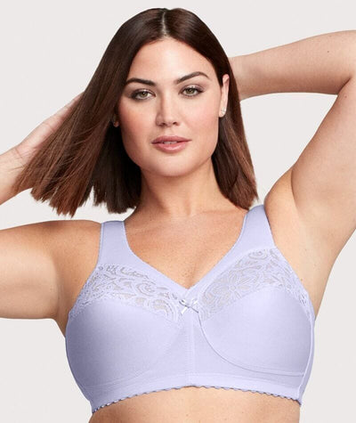 Buy Glamorise Women's Cotton Full Figure Support Bra - Plus,White,US 36G at