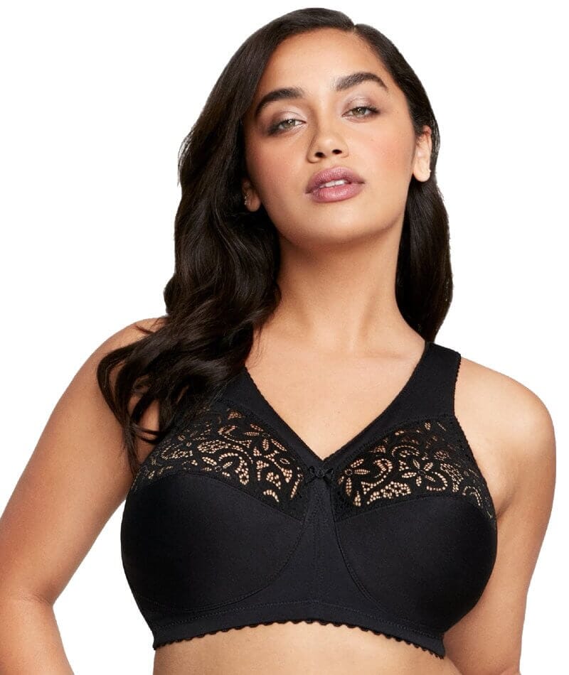 Fuller Figure Firm Support Wirefree Bra - Black