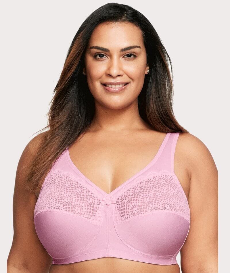 Halter Bras for Women Women Ultra Thin Ice Silk Bra Comfortable Plus Size  Seamless Wireless Sports Bra with Removable Pads (Hot Pink, XL)