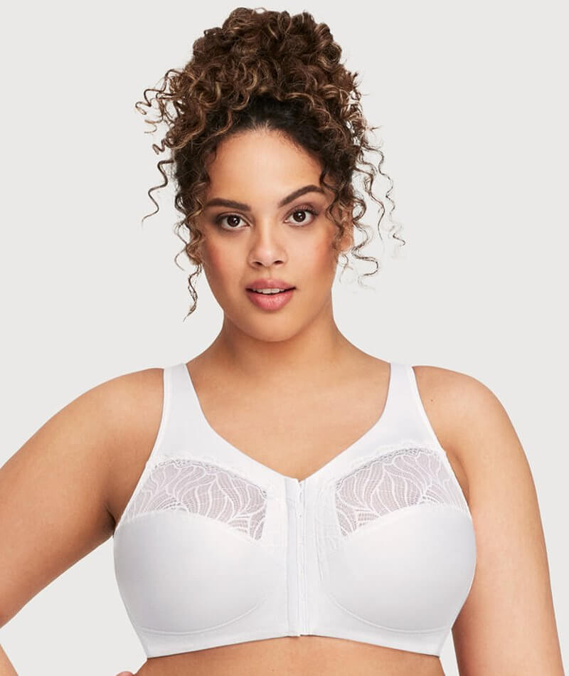 Glamorise Womens Magiclift Natural Shape Front-closure Wirefree Bra 1210  White 40g : Target