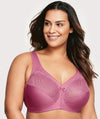 Glamorise MagicLift Natural Shape Support Wire-free Bra - Red Violet Bras