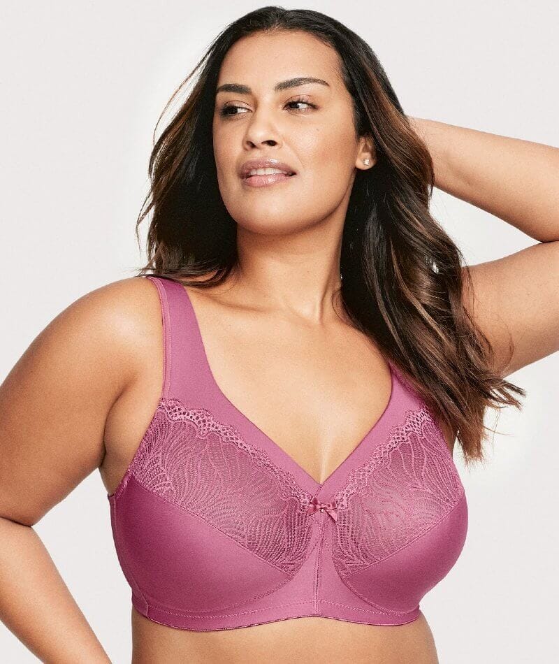 Glamorise Comfort Lift Wire-Free Lace Support Bra & Reviews