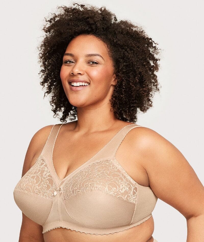 Underwire for Full Busted Figure Types in 44DD Bra Size Blush
