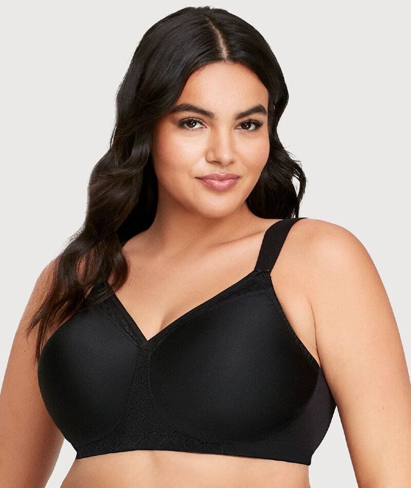 Glamorise Women's Plus Size MagicLift Active Support Bra #1005, Black, 44DD  : : Clothing, Shoes & Accessories