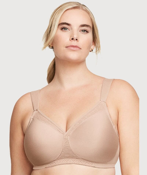Meichang Bras for Women No Wire Lift T-shirt Bras Seamless Padded
