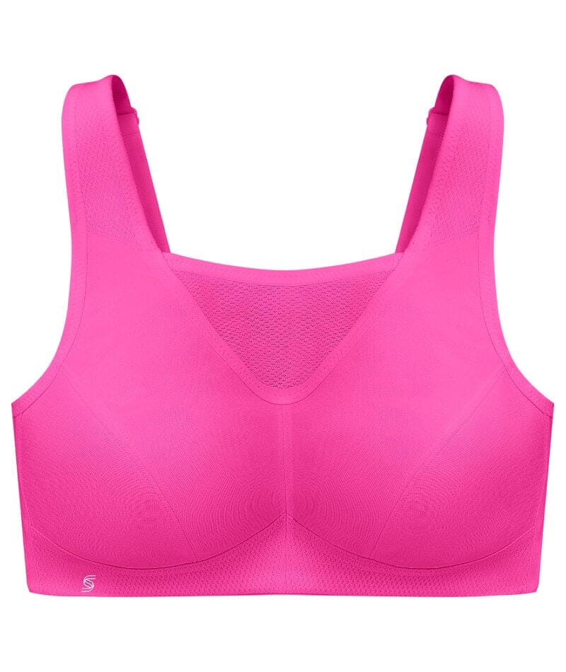Glamorise No-Bounce Camisole Wire-Free Sports Bra - Parfait Pink - Curvy