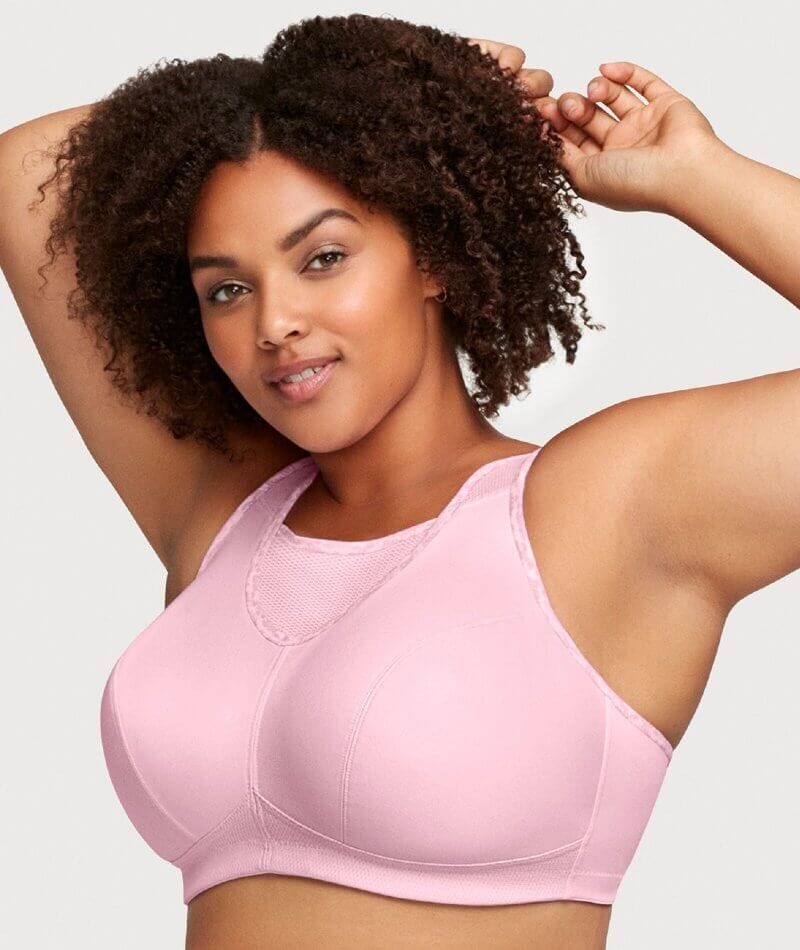 Breathable Plus Size Camisole With Built In Bra And Padded Pink