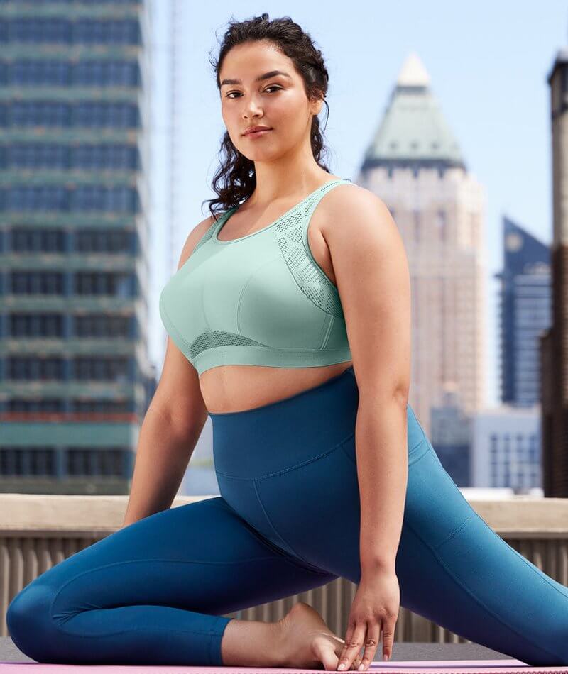 Womens Plus Size Sports Bra Form Bustier Top Breathable Underwear Yoga Gym  Bra