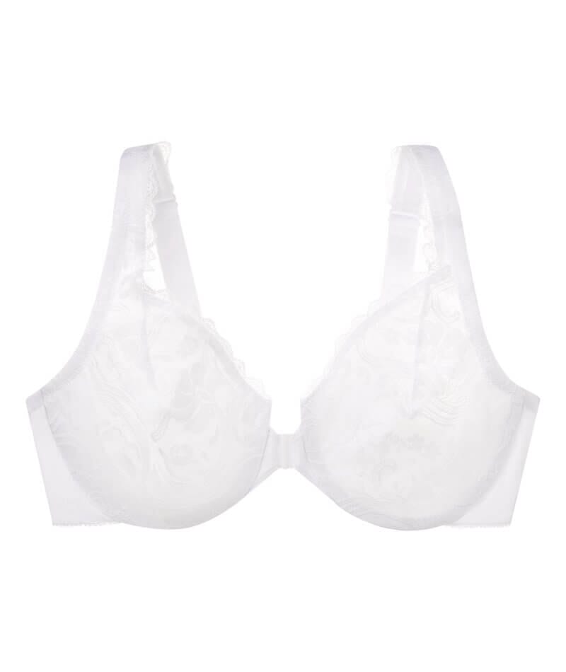 Up to 65% off TIMIFIS White Women's Plus Size Front-Close Bra Wonderwire  Lace Underwire Push Up Soft Wireless Lightly Bra for Everyday Wear  Valentine'S Day/Mother'S Day Gift 