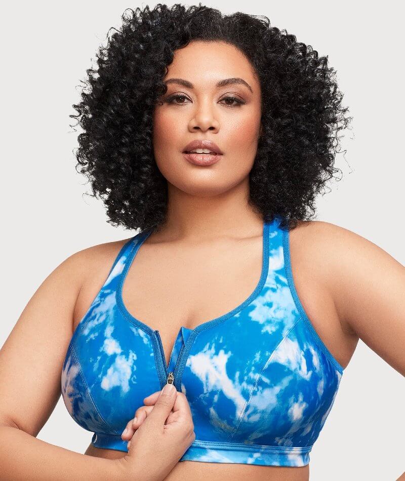 Plus Size Women Tie-dyed Bras Full-Coverage Wirefree Bra Push up Bra for  Everyday Wear 