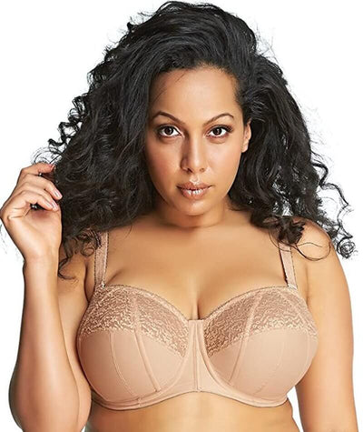 Women's Plus Size Strapless Bra Invisible Backless Floral Lace