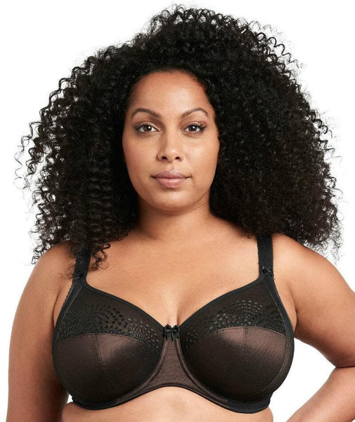 Goddess Women`s Yvette Plus-Size Banded Underwired Bra, 42DD, BLACK