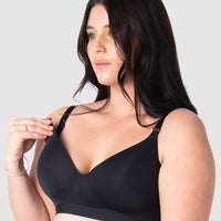 Hotmilk Infinite T-Shirt Wirefree Nursing Bra - Black