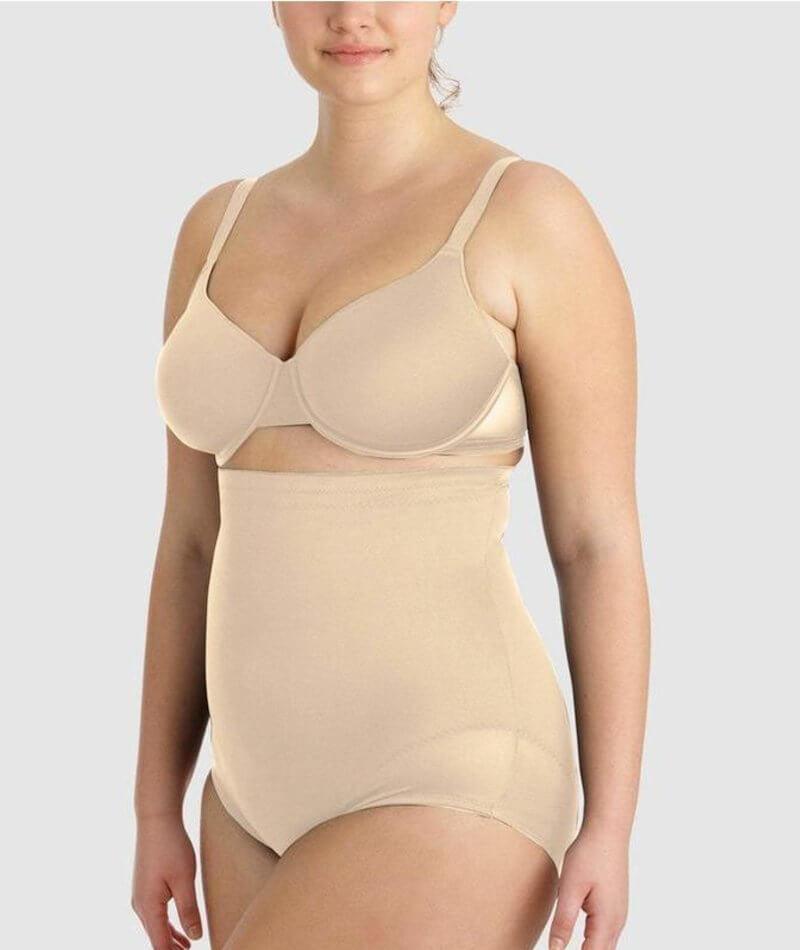 NWT MIRACLESUIT WOMEN'S Shapewear Hi-Waist Thigh Slimmer, Nude
