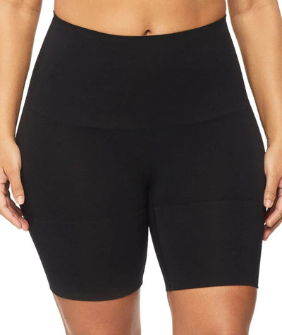 $80 Nancy Ganz Women's Black High-Waisted Shaper Shorts Shapewear Size Large