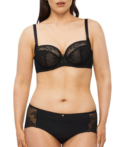 Nancy Ganz Jasmine Midi Brief - Black Knickers