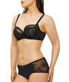 Nancy Ganz Jasmine Midi Brief - Black Knickers