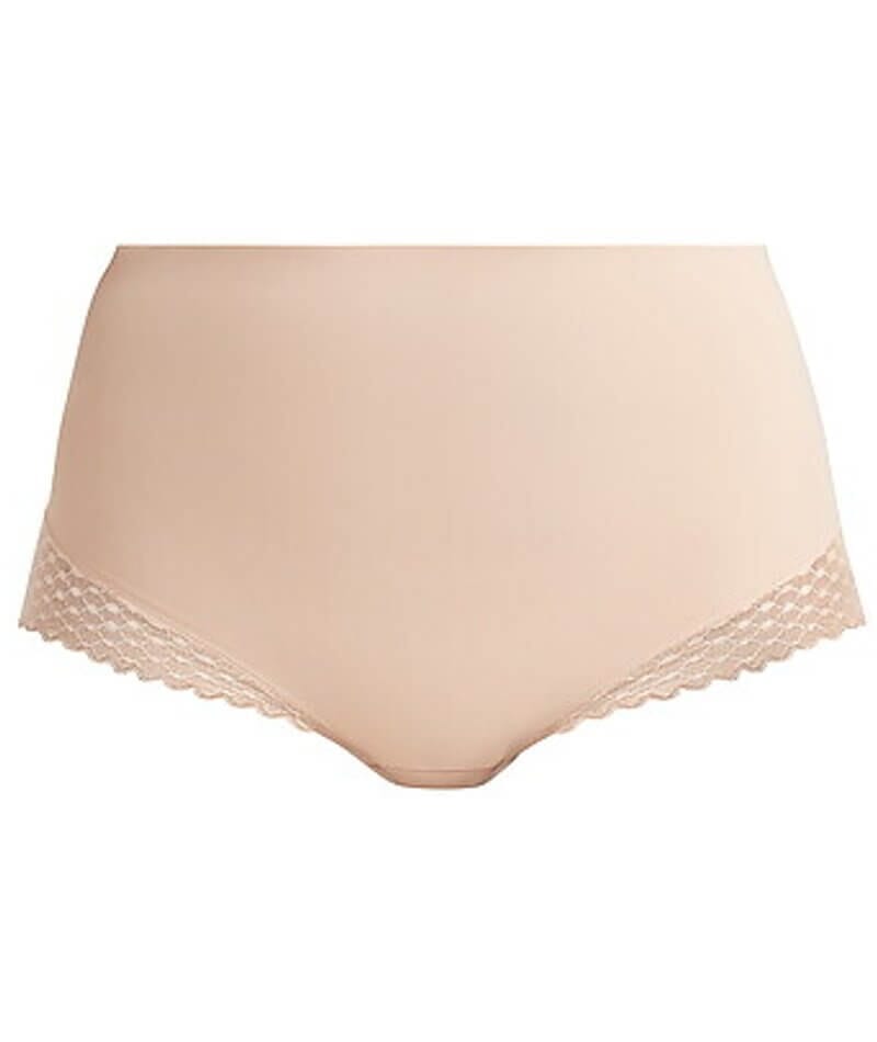 Nancy Ganz Revive Lace Waisted Brief - Warm Taupe