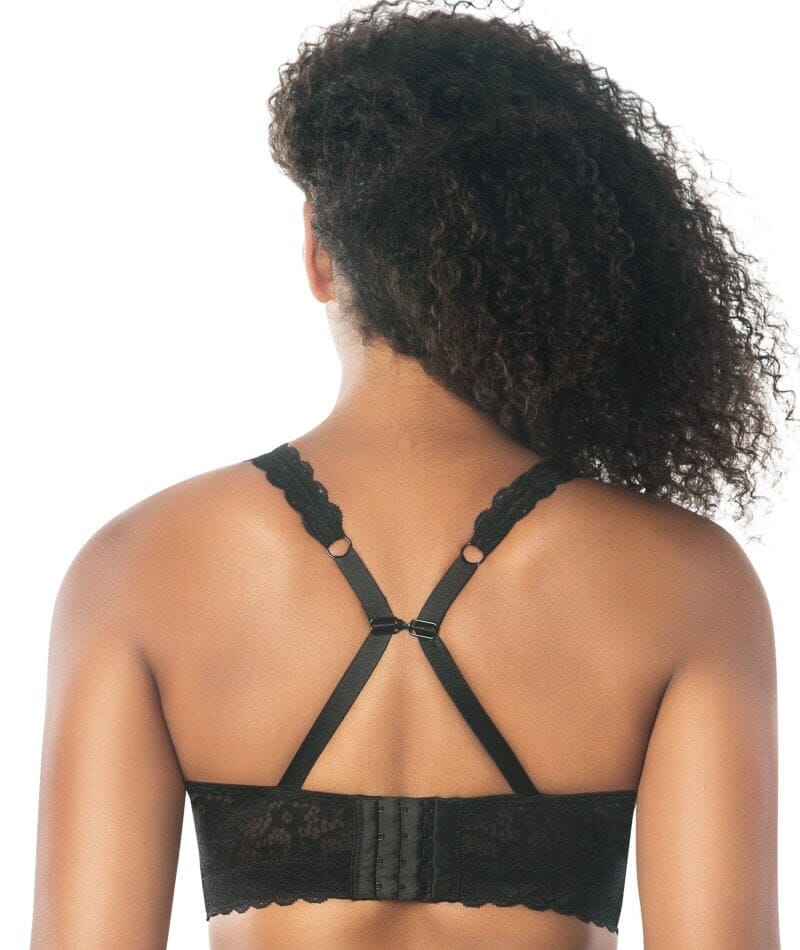 Black Lace Bralette Top,triangle Back Yoga Top, Black Lacy Crop Top, Wire  Free Race Back Wide Strap French Bralette,no.904 