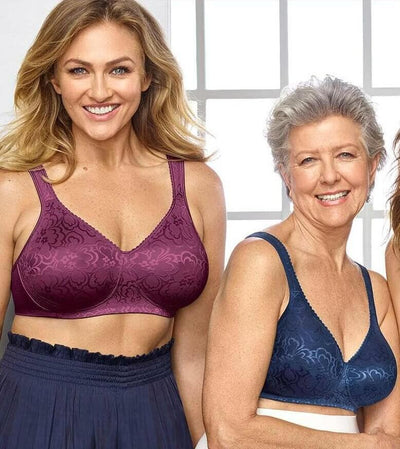 2 Playtex 18 Hour Ultimate Lift & Support Wirefree Bras 4745 40c Zen Blue  for sale online
