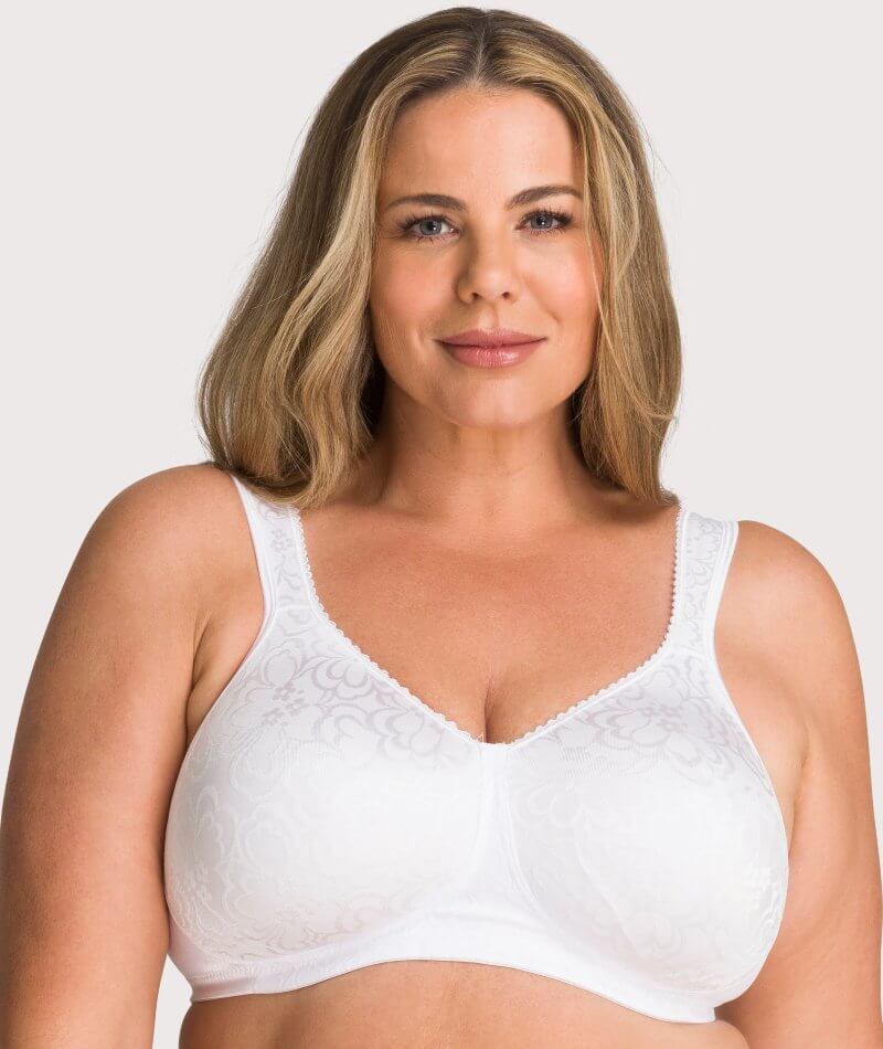 Women's Playtex US474C 18 Hour Ultimate Lift and Support Wirefree Bra  (White 38B) 