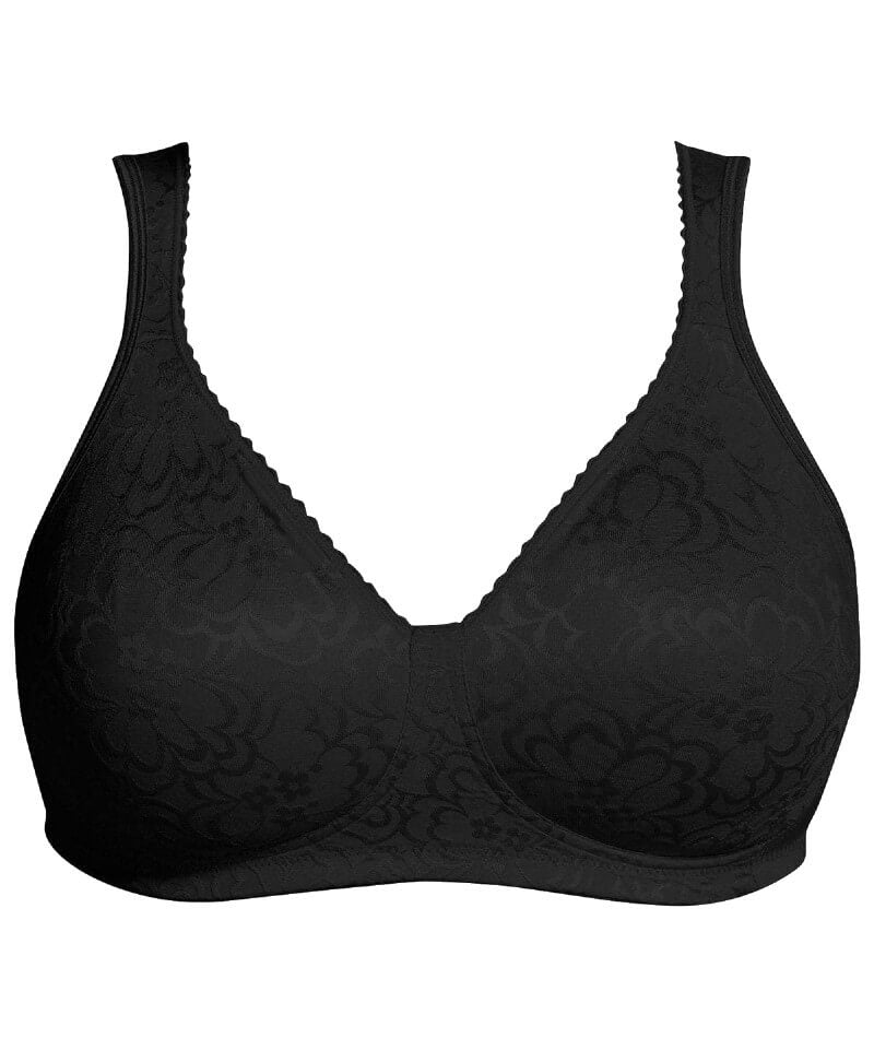 Playtex womens 18 Hour Ultimate Lift and Support Wire Free Bra, Black/Nude,  42C