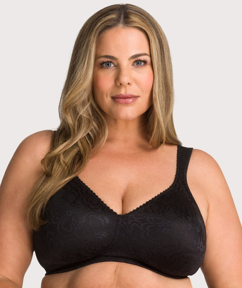 NEW WOMEN SIZE 44DD PLAYTEX 18 HOUR ULTIMATE LIFT & SUPPORT BLACK WIREFREE  BRA