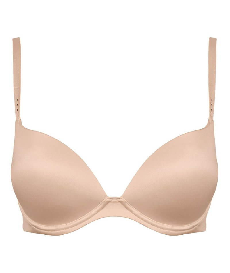 NEW! M&S Marks & Spencer nutmeg brown Perfect Fit push-up plunge