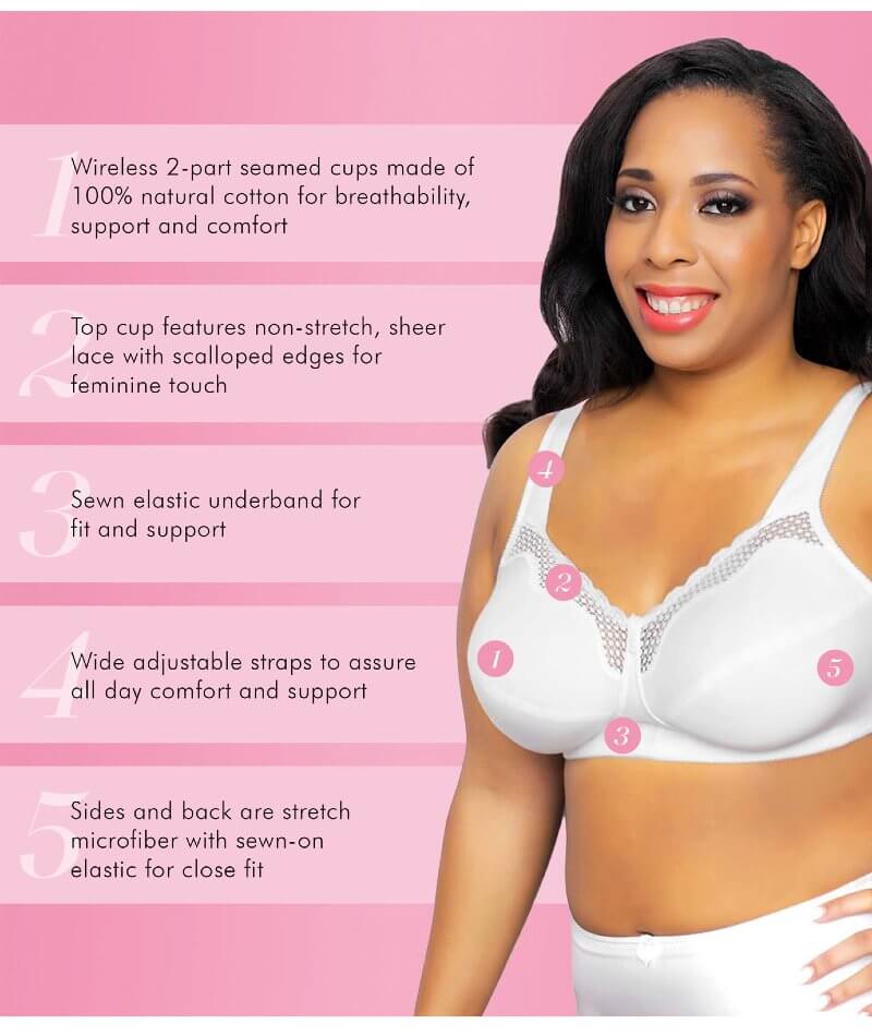 Buy Lovable Two Sectioned Single Layered Cup Wirefree Bra- White