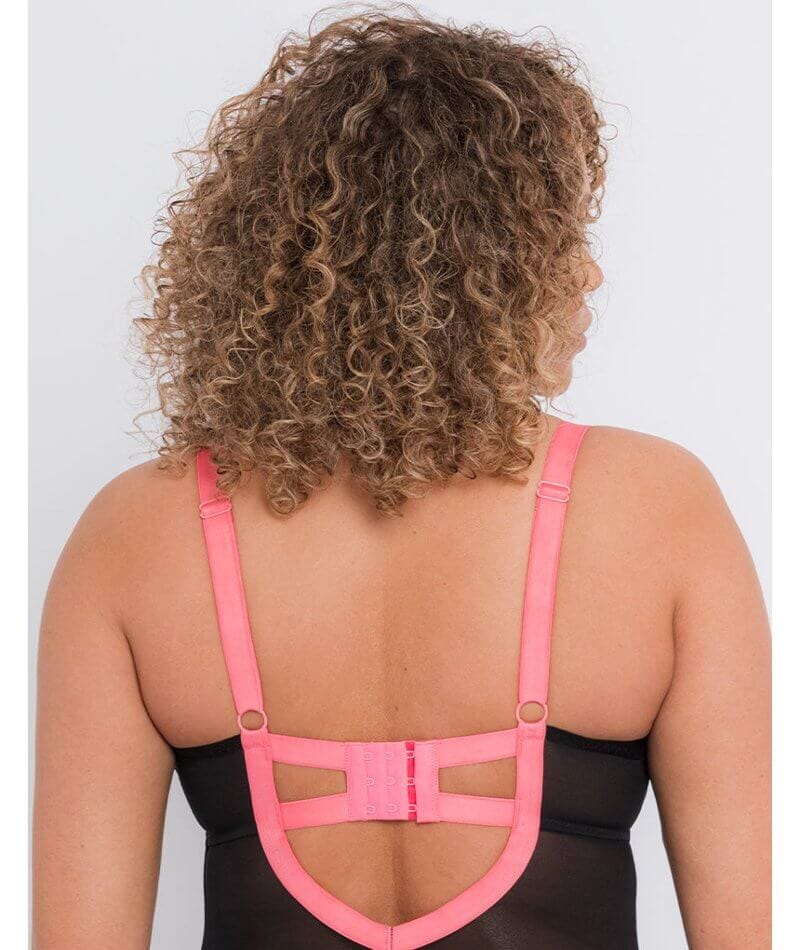 CK064704 Curvy Kate Non-Stop Stretch Bodysuit - CK064704 Black/Pink